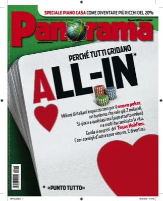 "Panorama" dedica la copertina al Poker