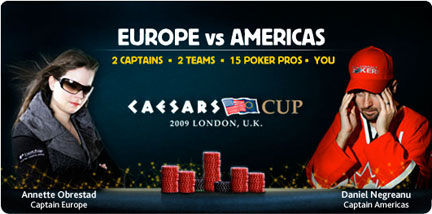Caesars Cup Poker: rivelati i nomi dei componenti del team americano ed europeo