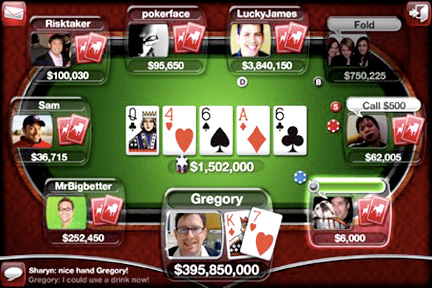 Zynga Live Poker, il Texas Hold'em impazza su Facebook