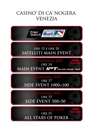 L'Italian Poker Tour riparte da Venezia