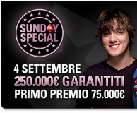 Special Super Sunday, montepremi fino a 250 mila euro, primo premio da 75 mila 