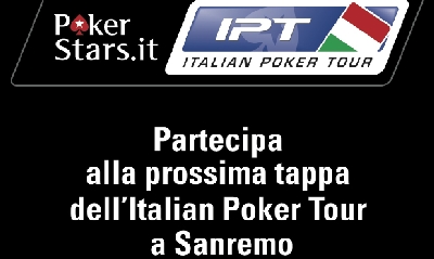Il PokerStars.it Italian Poker Tour a fine gennaio torna al casinò Municipale di San Remo