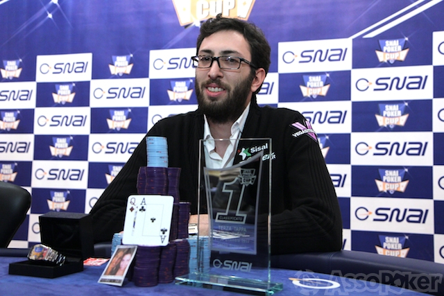 Snai Cup, trionfo di Gabriele Lepore di 30 mila euro con AQ