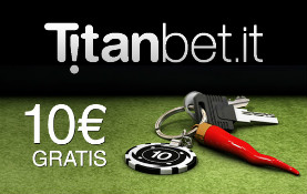 Titanbet Poker, 10 euro di bonus anche senza versamento fino al 10 Febbraio 